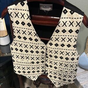 Jonathan Martin Black Pattern Vest